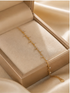 Prifine 18k gold-plated celestial station bracelet with star and moon charms, delicate jewelry for elegant style.
