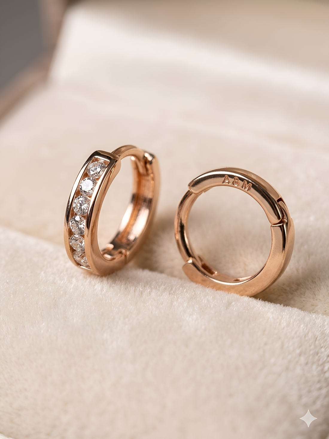 18k Gold-Plated Classic Channel Huggie Hoops