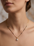 Prifine Suhana Mangalsutra with gold and black beads, traditional Indian jewelry for special occasions, detailed close-up image