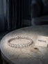 Prifine Classic Diamond Glow tennis bracelet with sparkling diamonds and silver chain, elegant jewelry accessory.